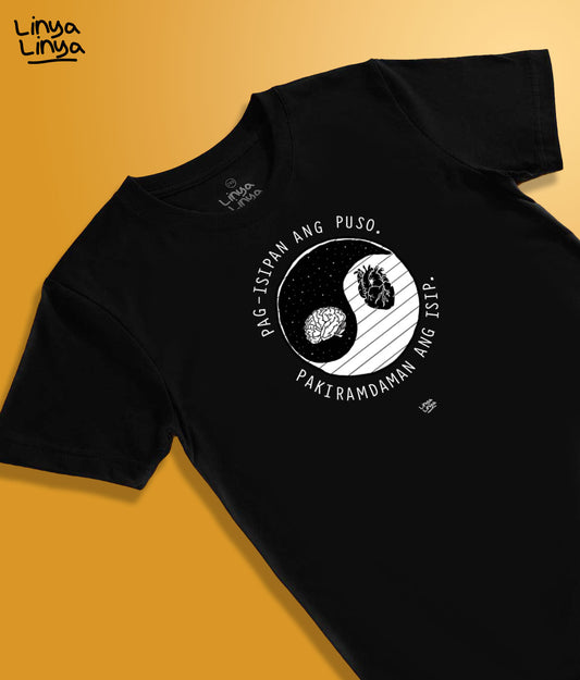 Pag-isipan ang puso. Pakiramdaman ang isip. (Black)