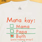 Puddy Rock Kids T-Shirt: Mana Kay Mama / Mana Kay Papa