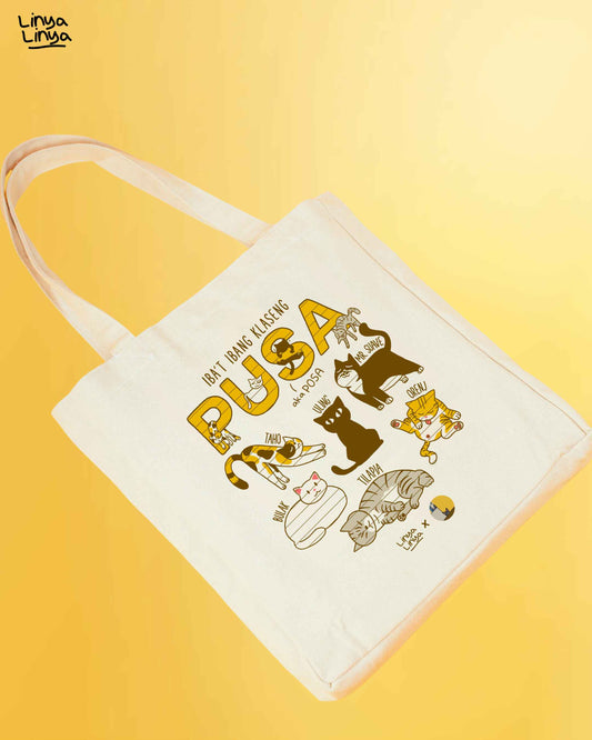 Linya-Linya X Mga Pusa Sa Daan: Iba't Ibang Klaseng Pusa aka POSA (Tote Bag)