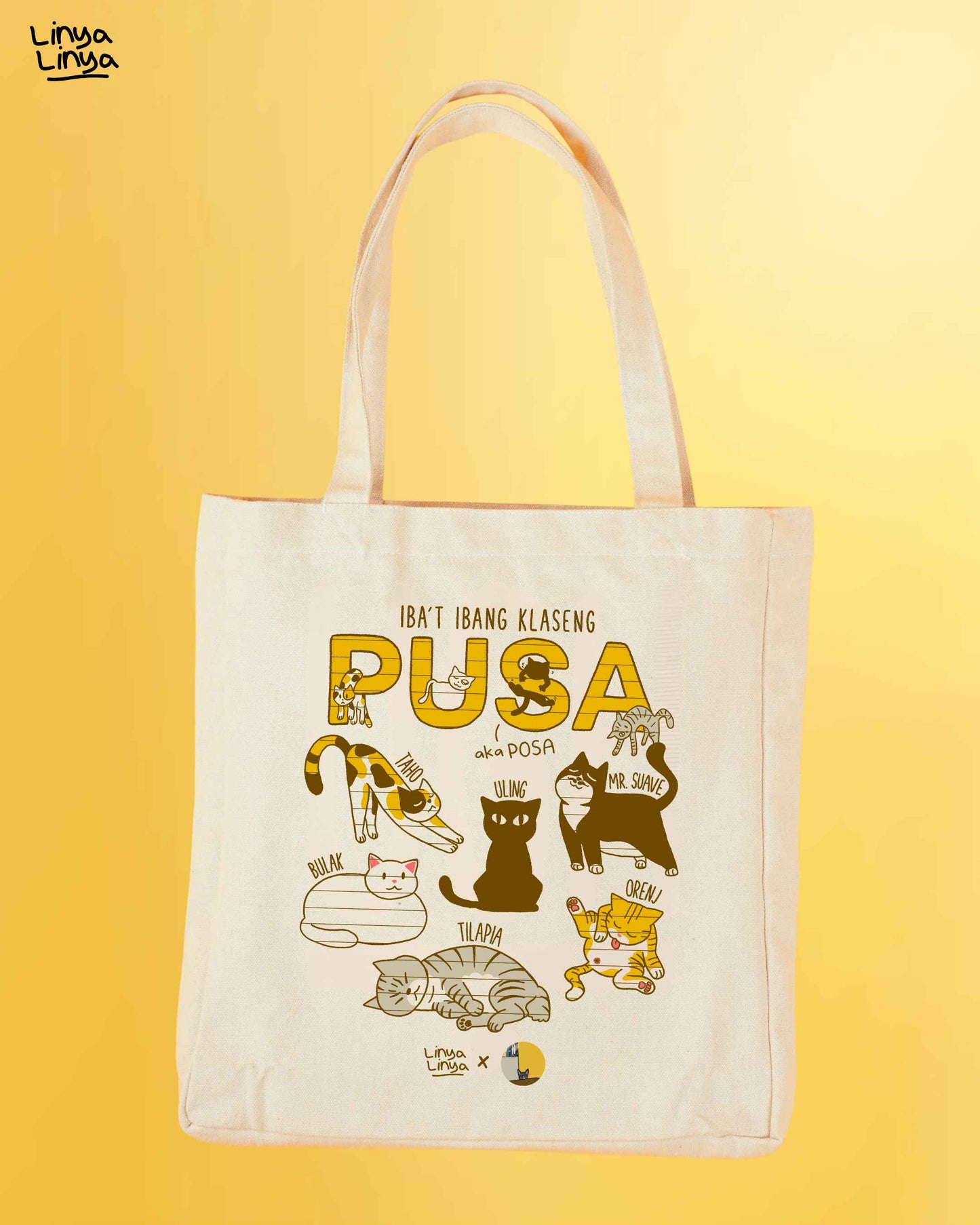 Linya-Linya X Mga Pusa Sa Daan: Iba't Ibang Klaseng Pusa aka POSA (Tote Bag)