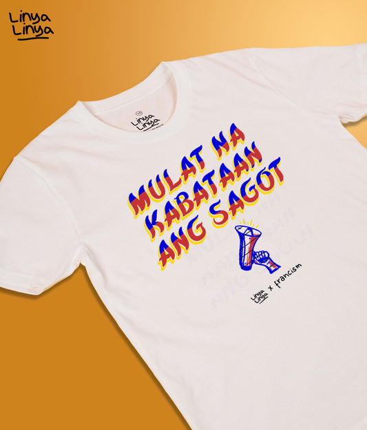 Linya-Linya x Francis M: Mulat Na Kabataan Ang Sagot (Oversized)(White)