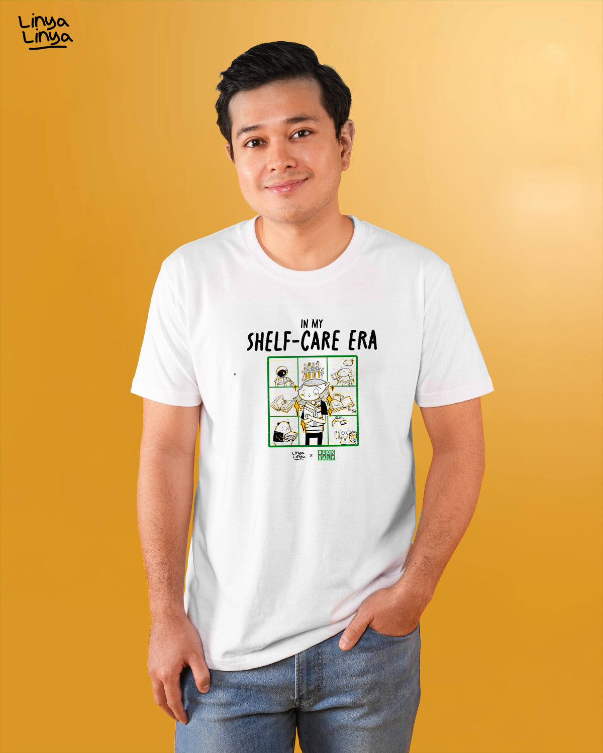 Linya-Linya x Booksale: In My Shelf-Care Era (White)