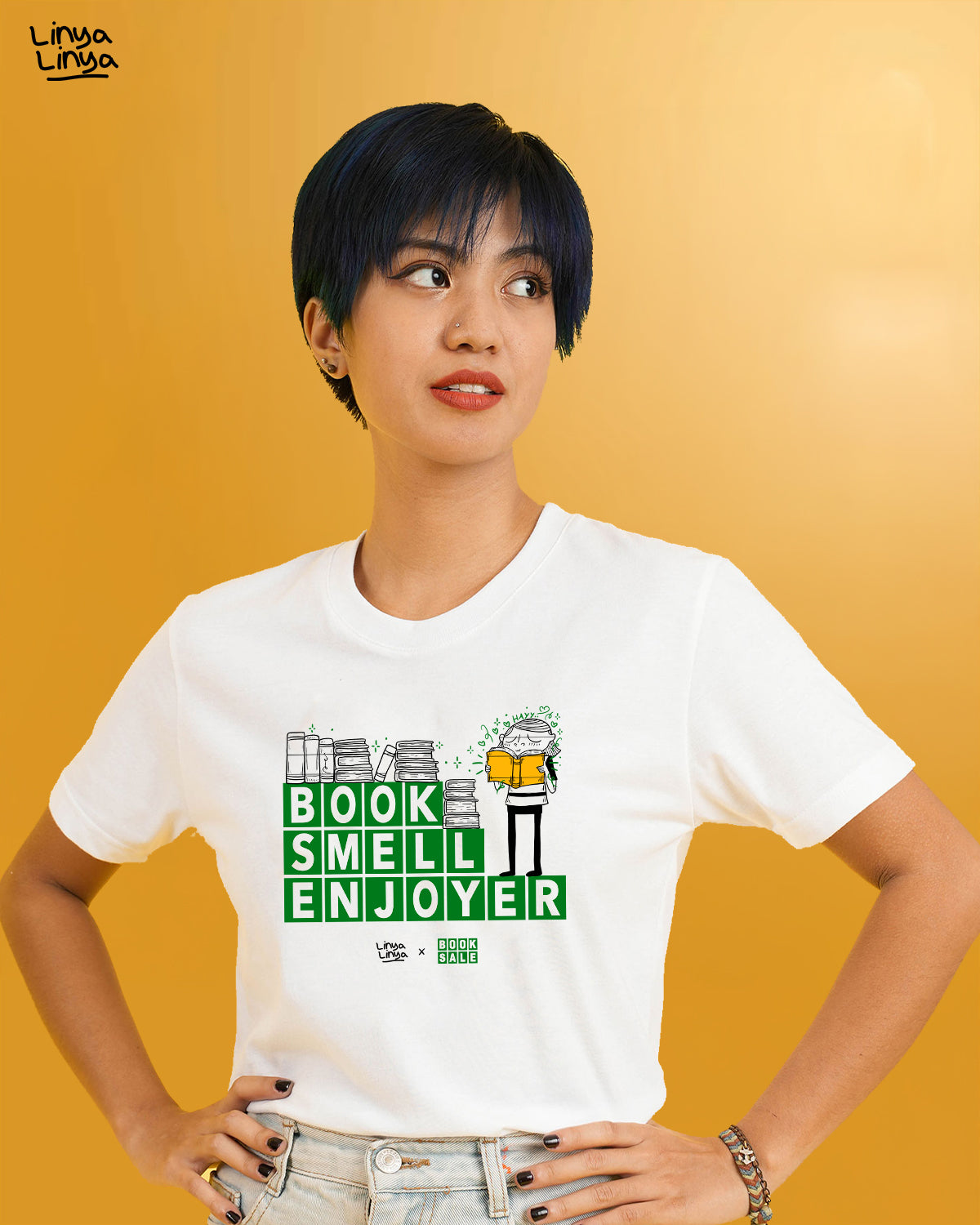 Linya-Linya x Booksale: Booksmell Enjoyer (White)
