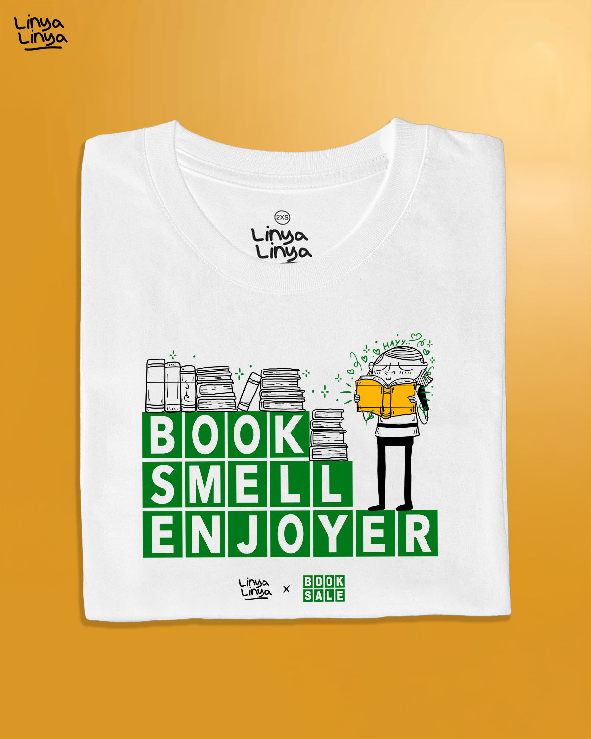 Linya-Linya x Booksale: Booksmell Enjoyer (White)