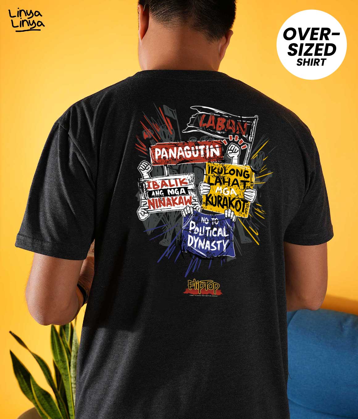 Linya-Linya x M Zhayt: Pilipino Laban Sa Mga Mapang-abuso (Oversized)