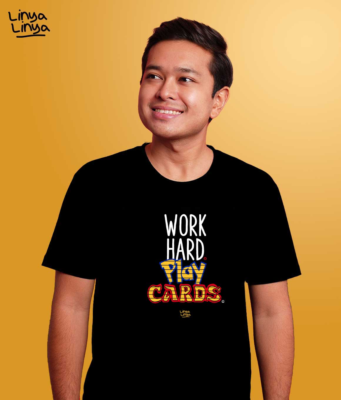 Work Hard. Play Cards. (Black)