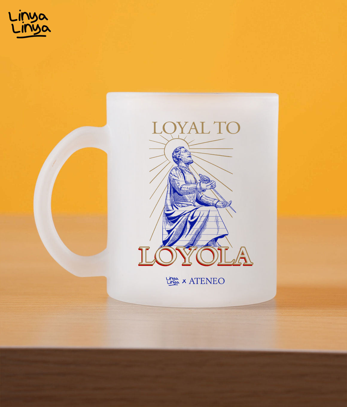 Website Exclusive: Frosted Mug: Linya-Linya x Ateneo: Loyal To Loyola