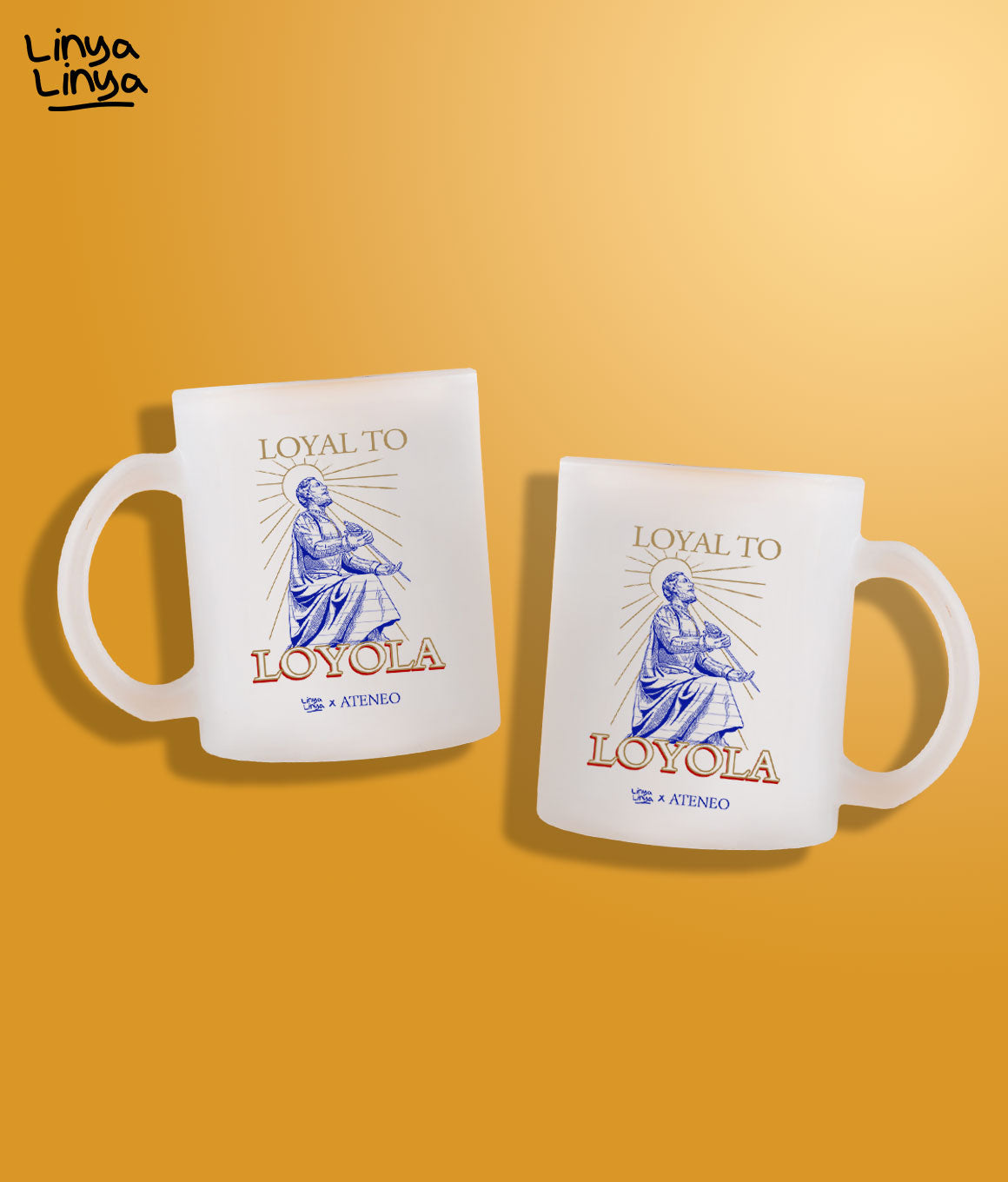 Website Exclusive: Frosted Mug: Linya-Linya x Ateneo: Loyal To Loyola