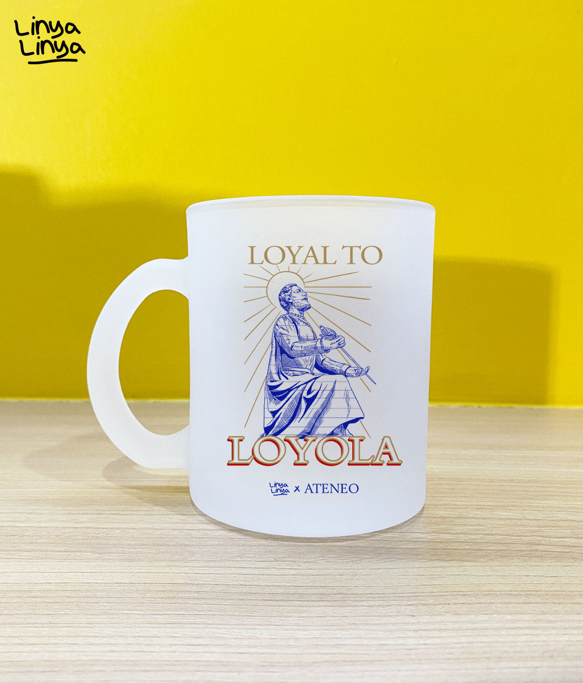 Website Exclusive: Frosted Mug: Linya-Linya x Ateneo: Loyal To Loyola