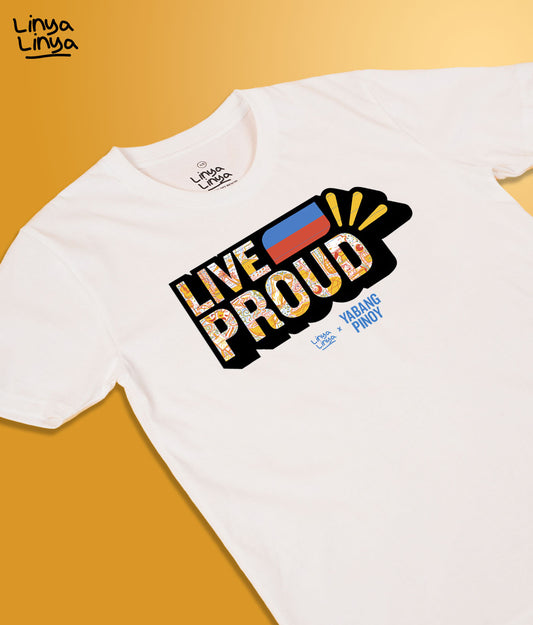 Linya-Linya x Yabang Pinoy: LIVE PROUD (White)