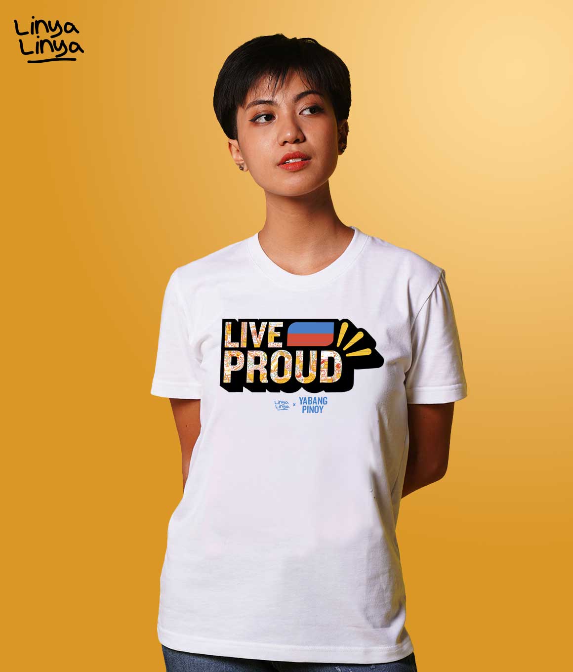 Linya-Linya x Yabang Pinoy: LIVE PROUD (White)