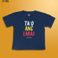 Kids T-Shirt: Linya-Linya x Puddy Rock: TA(Y)O ANG LAKAS (Dark Blue)