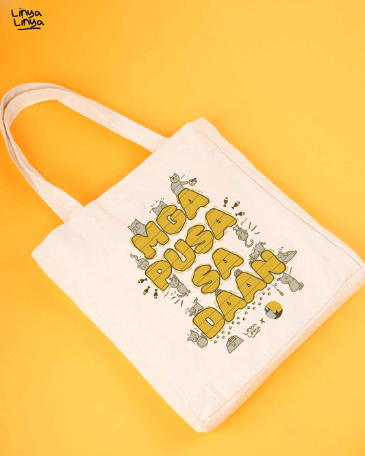 Linya-Linya X Mga Pusa Sa Daan Tote Bag