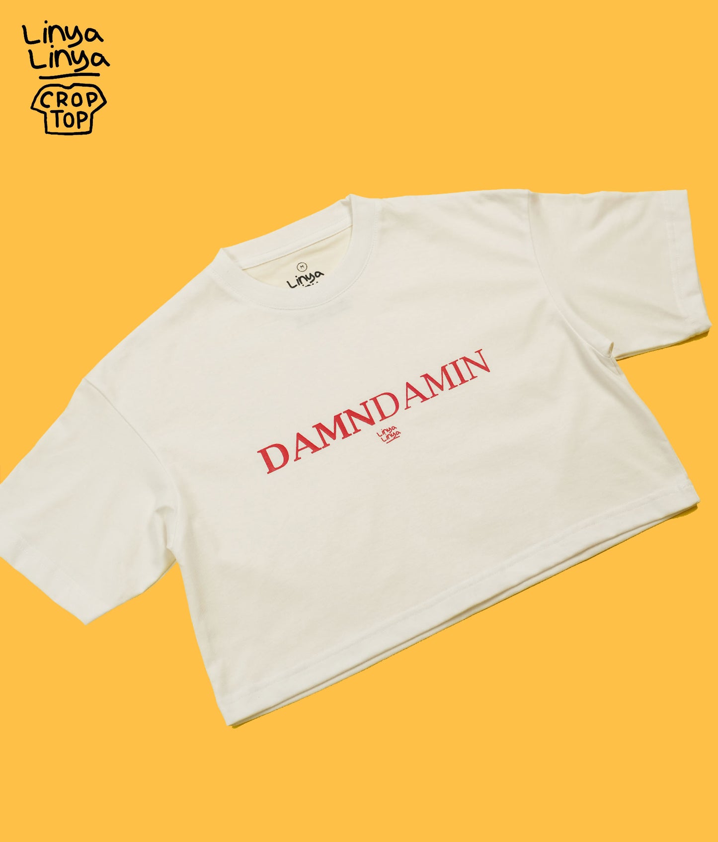 Crop Top: Damndamin (White)