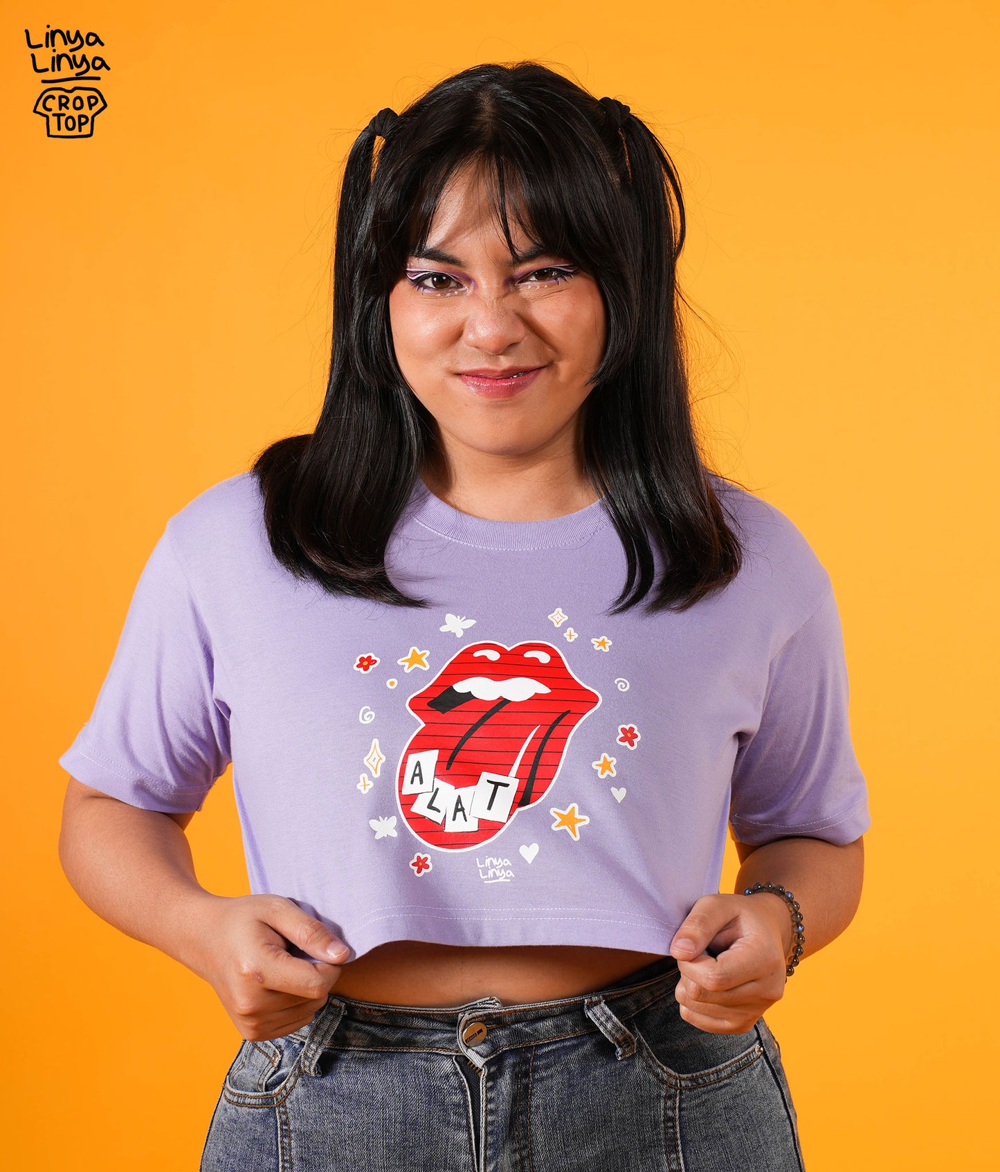 Crop Top: Alat (Light Purple)