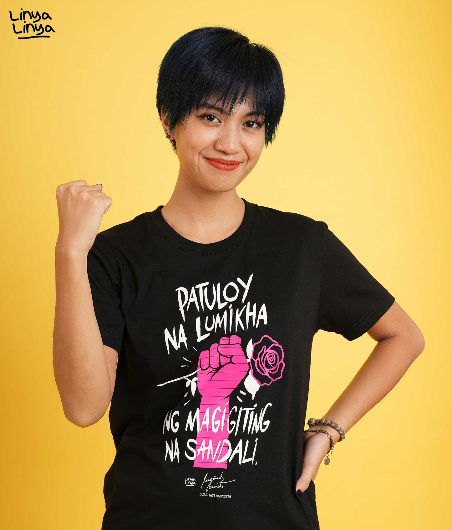 Linya-Linya X Lualhati Bautista - Patuloy Na Lumikha Ng Magigiting Na Sandali (Black)