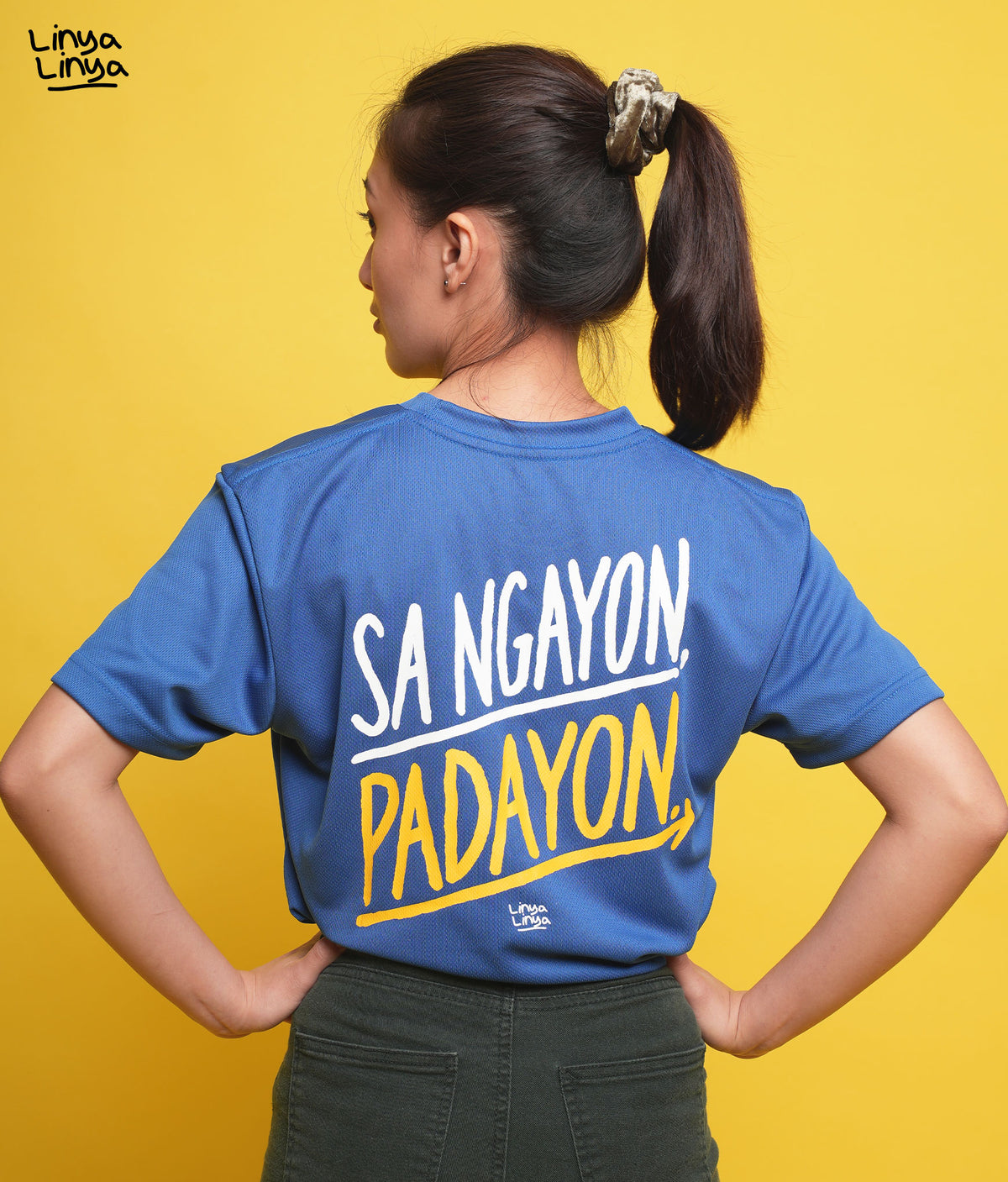 Dri Fit T-Shirt: Sa Ngayon, Padayon. (Royal Blue)