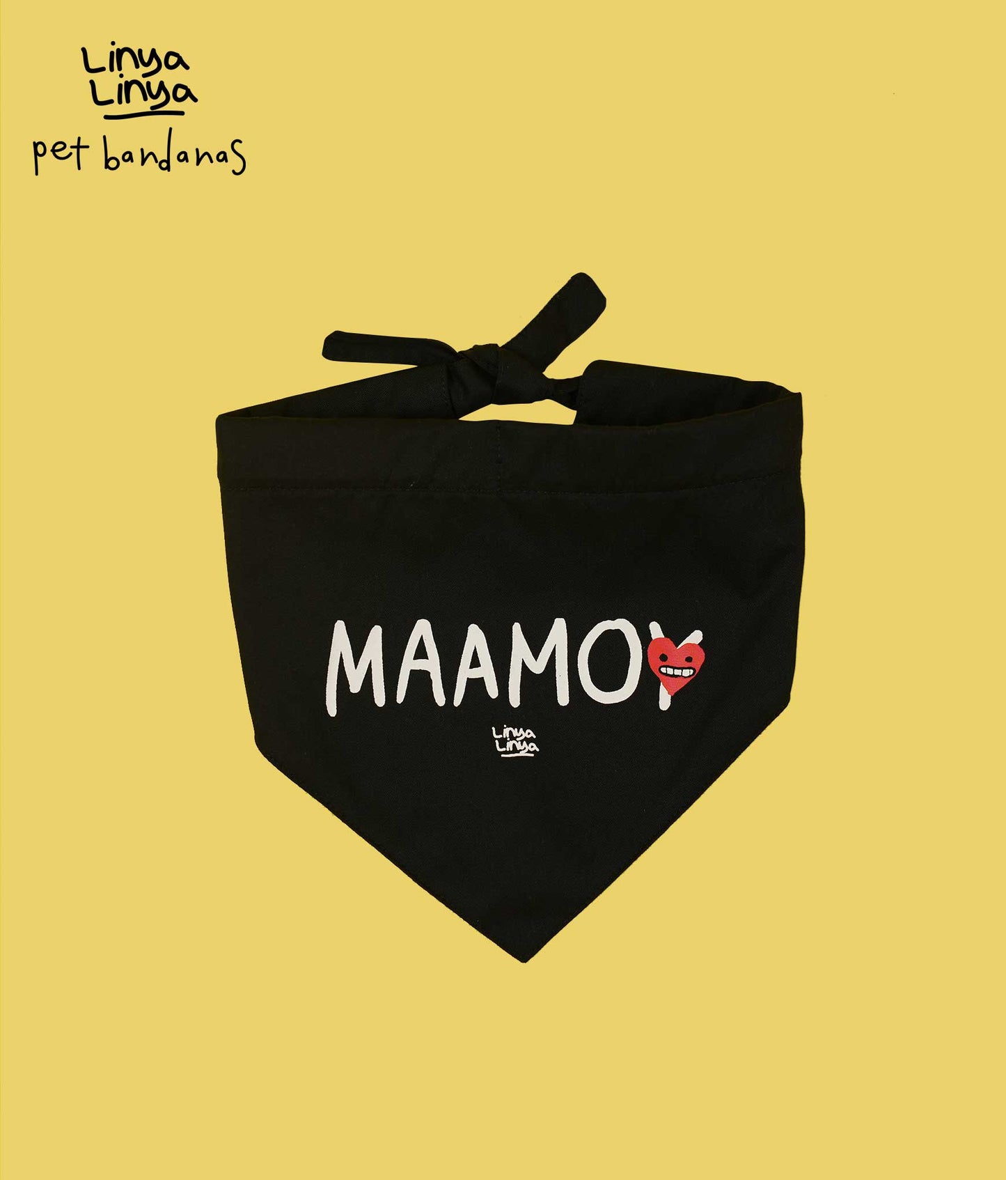 Pet Bandanas: Maamo(y) -Black