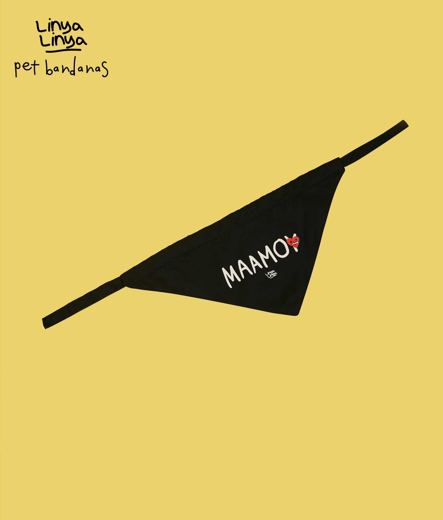 Pet Bandanas: Maamo(y) -Black