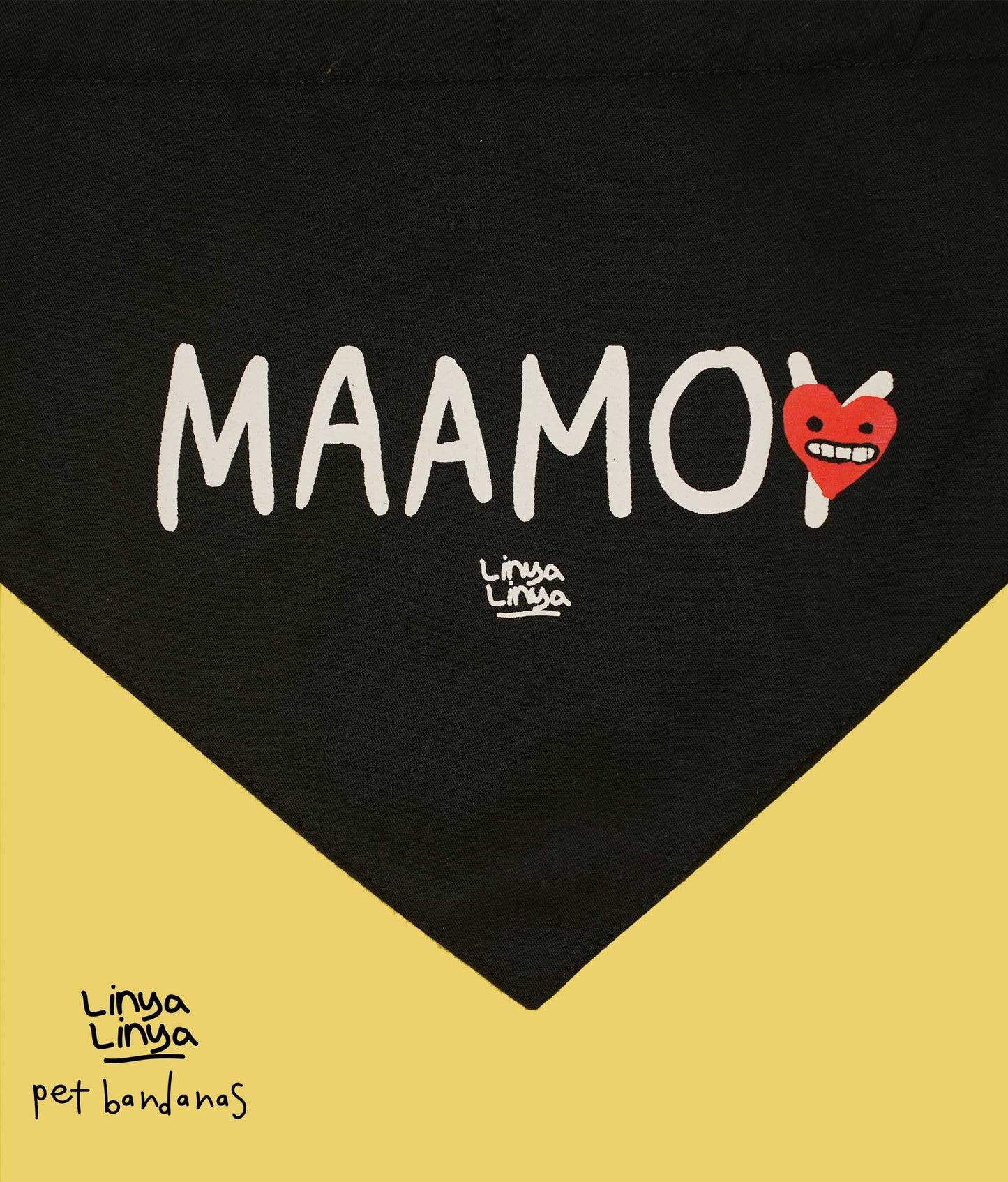 Pet Bandanas: Maamo(y) -Black