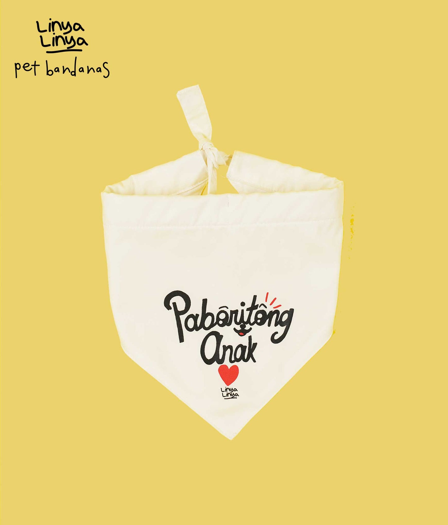 Pet Bandanas: Paboritong Anak (Cream)