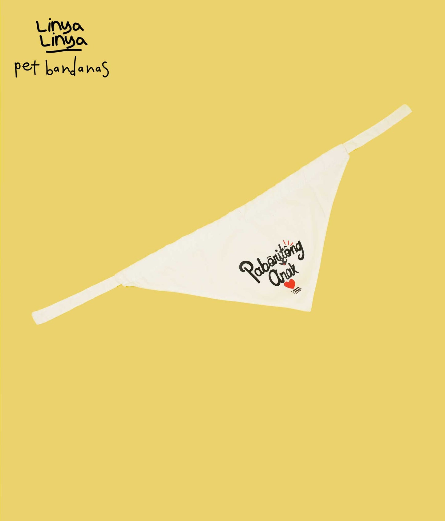 Pet Bandanas: Paboritong Anak (Cream)