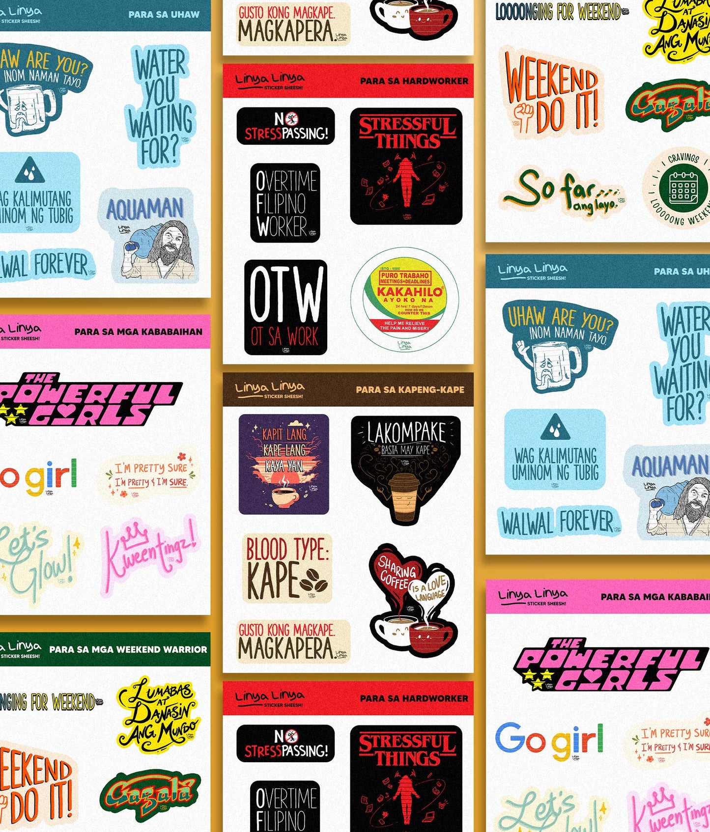Linya-Linya Sticker Packs: Para Sa Mga Kababaihan